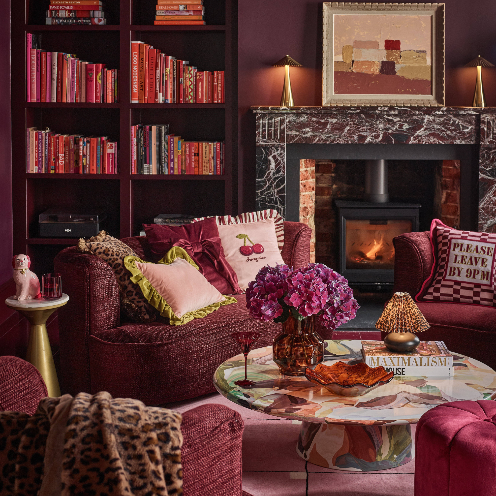 George Home 'Luxe Remix' collection in cosy pink living room