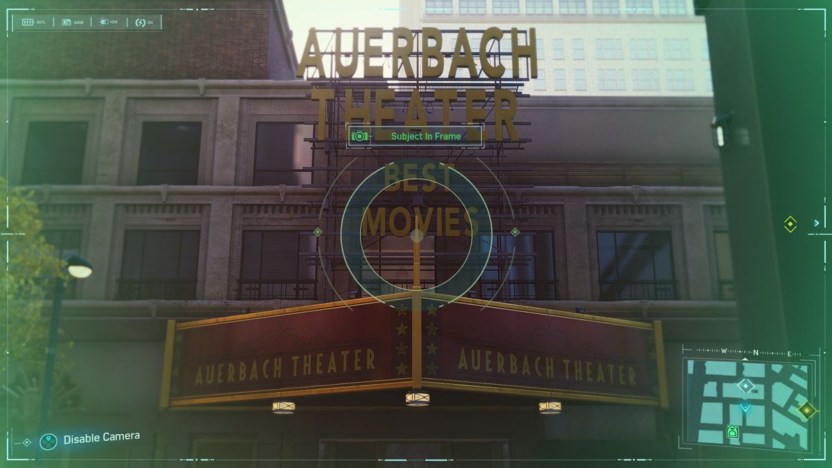 Spider-Man Secret Photo Op of a theater