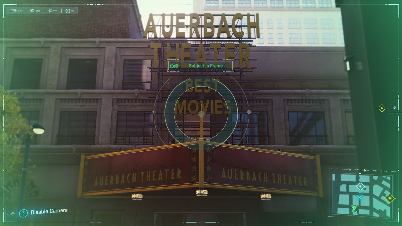 Spider-Man Secret Photo Op of a theater