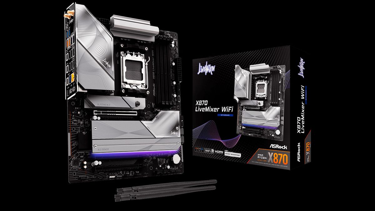 ASRock's new motherboard comes bristling with 25 USB ports for connectivity aficionados — AMD X870 LiveMixer WiFi hits the market at $229