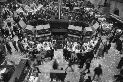 New York Stock Exchange, 1982.