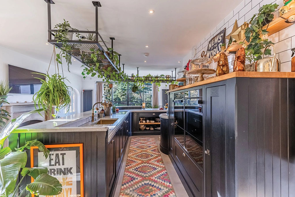 Property for sale with beautiful kitchen: Hill House, Bramerton, Norfolk.