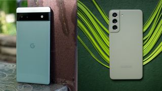 The Google Pixel 6a versus the Galaxy S21 FE
