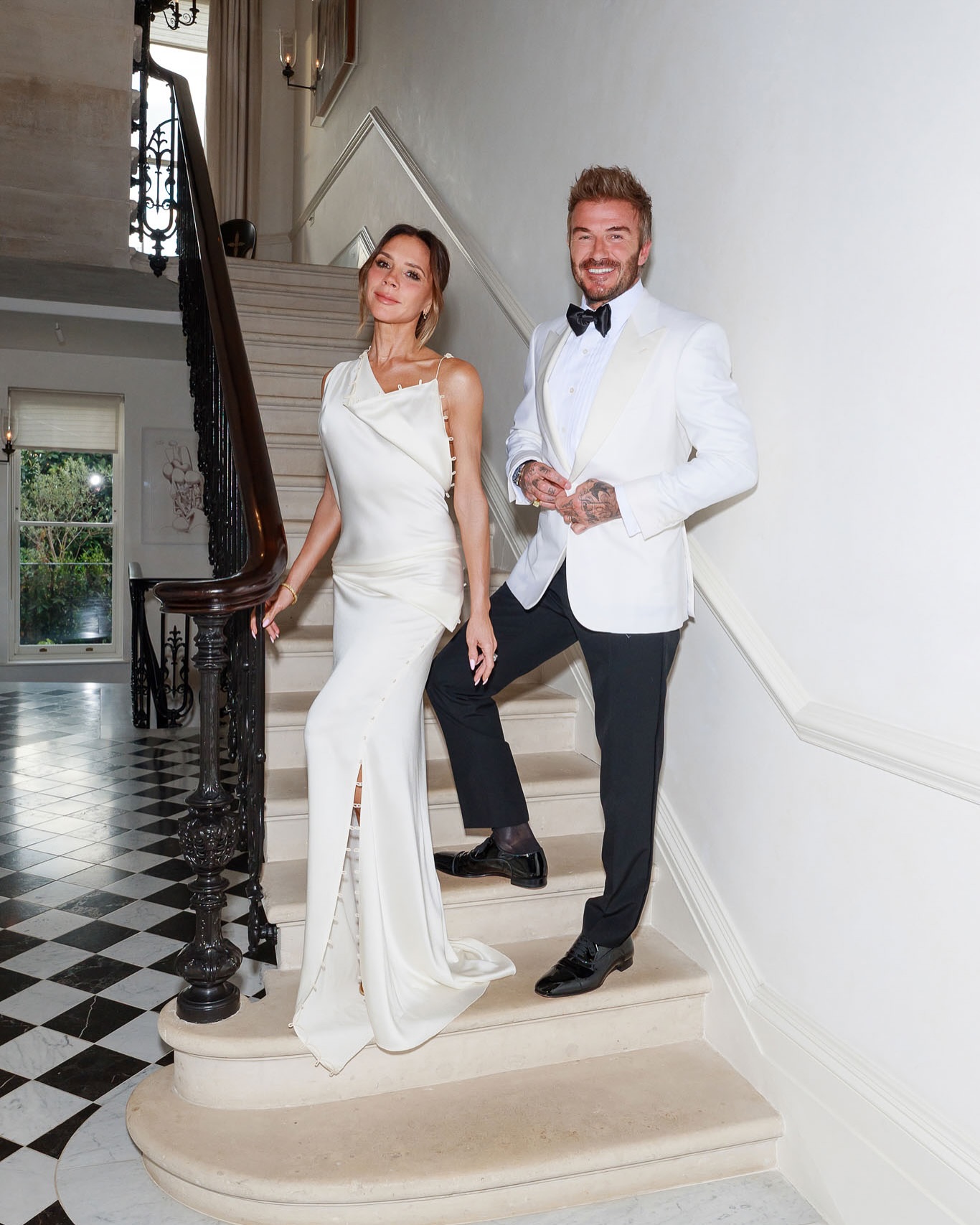 An image of Victoria Beckham and David Beckham, one of the best-dressed celebrity couples from 2015 - 2025.