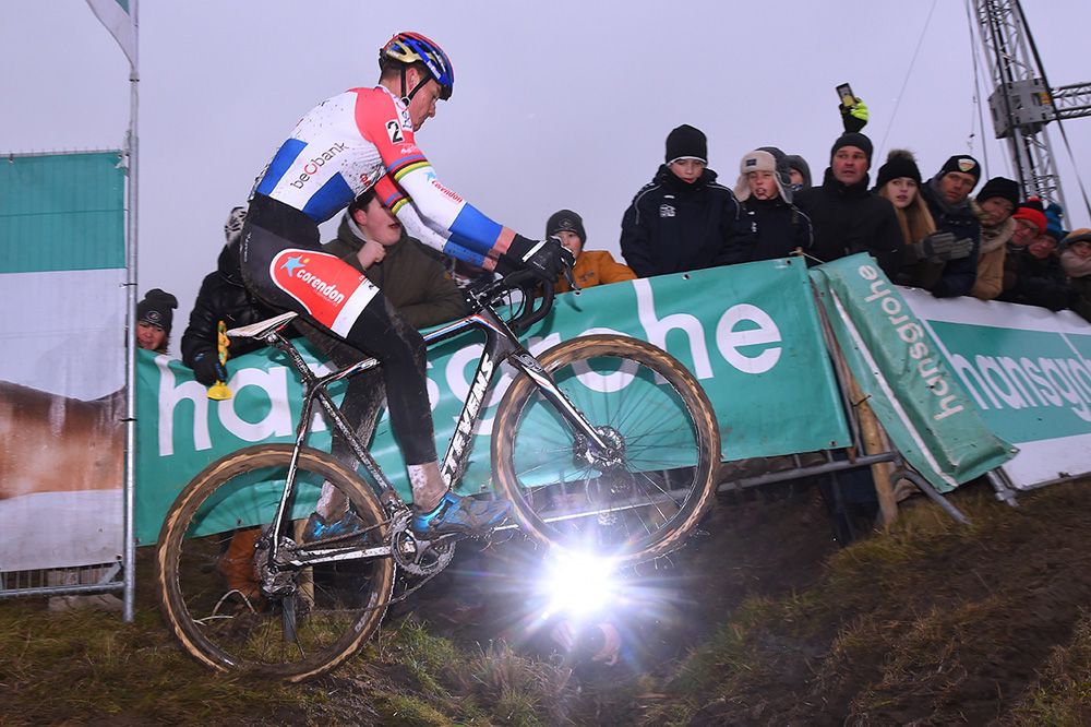 Mathieu van der Poel (Beobank-Corendon) takes off