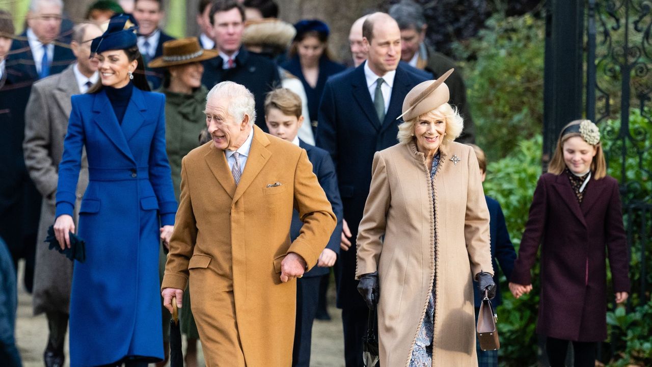 The royal family attends the Christmas Morning Service in Sandringham, Norfolk, in 2023