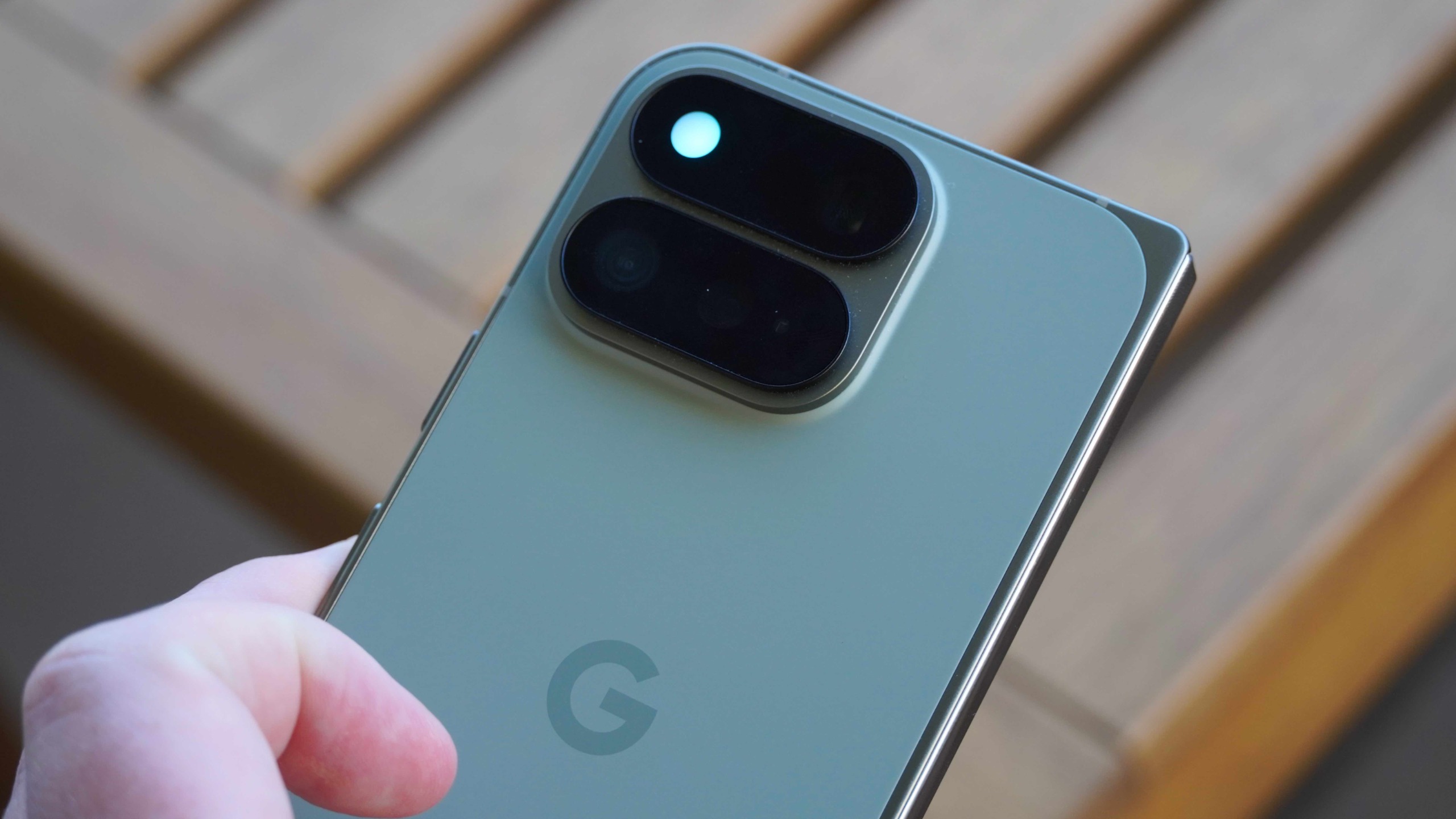 The Pixel 11 Pro Fold running an open-source HiLight Studio app.