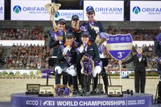 The Netherlands win gold at the World Para Dressage Championships.
