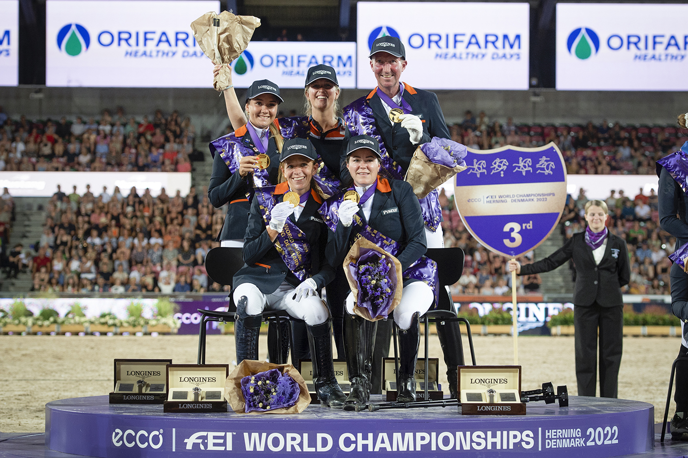 The Netherlands win gold at the World Para Dressage Championships.