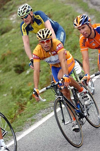 Oscar Freire (Rabobank) wasn't expecting to hold the golden jersey at the end of stage four