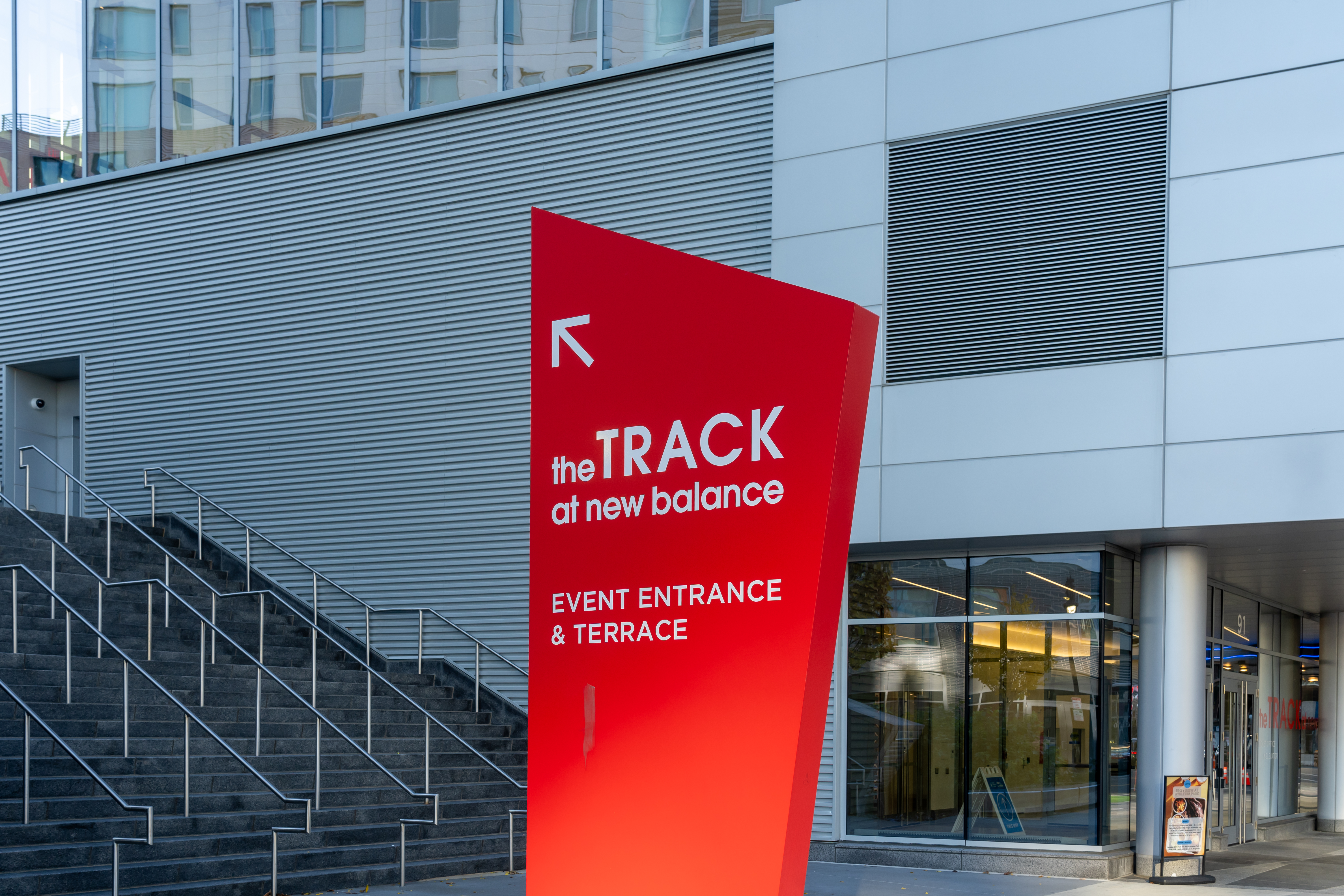 the TRACK at new balance in Boston, MA, USA, on November 11, 2023. the TRACK at new balance is a multi-purpose athletic facility at New Balance&amp;amp;apos;s HQ.