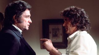 Johnny Cash and Michael Landon on Little House on the Prairie
