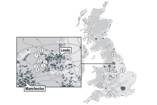 British cobbles map