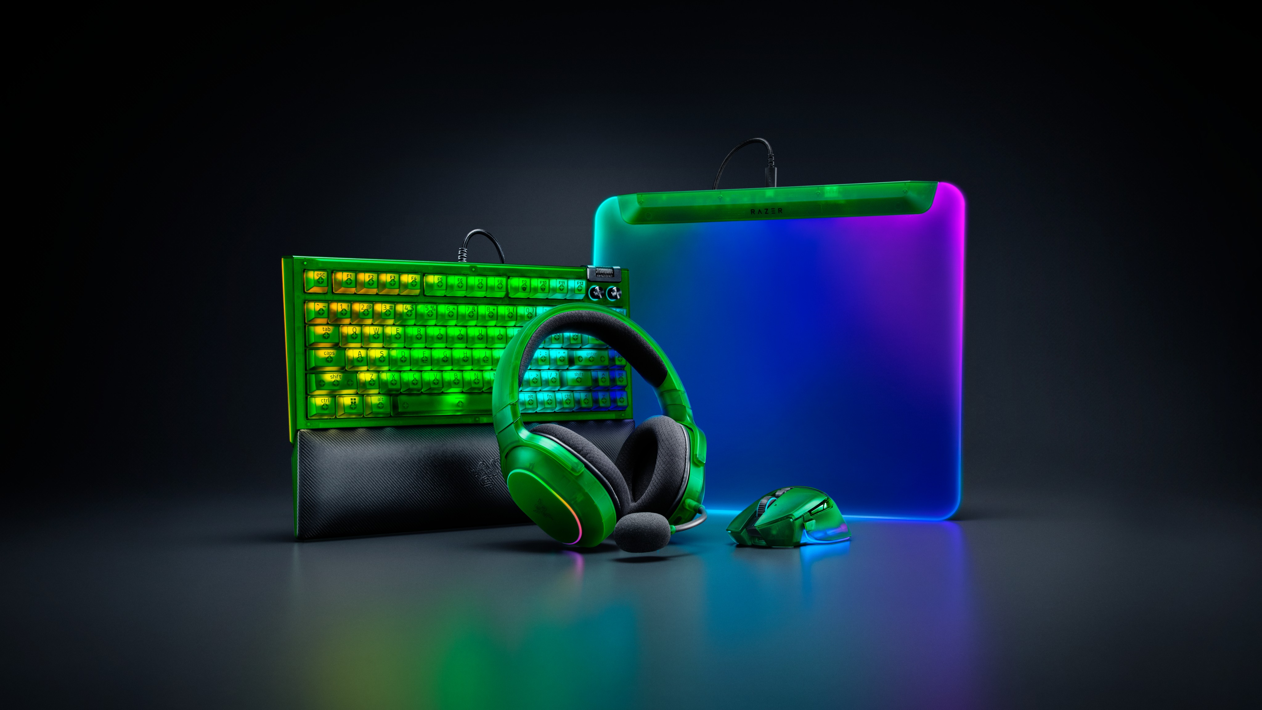 Image of the Razer Phantom Green Collection.