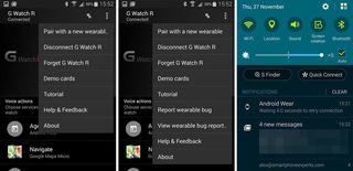 Android Wear screenshot