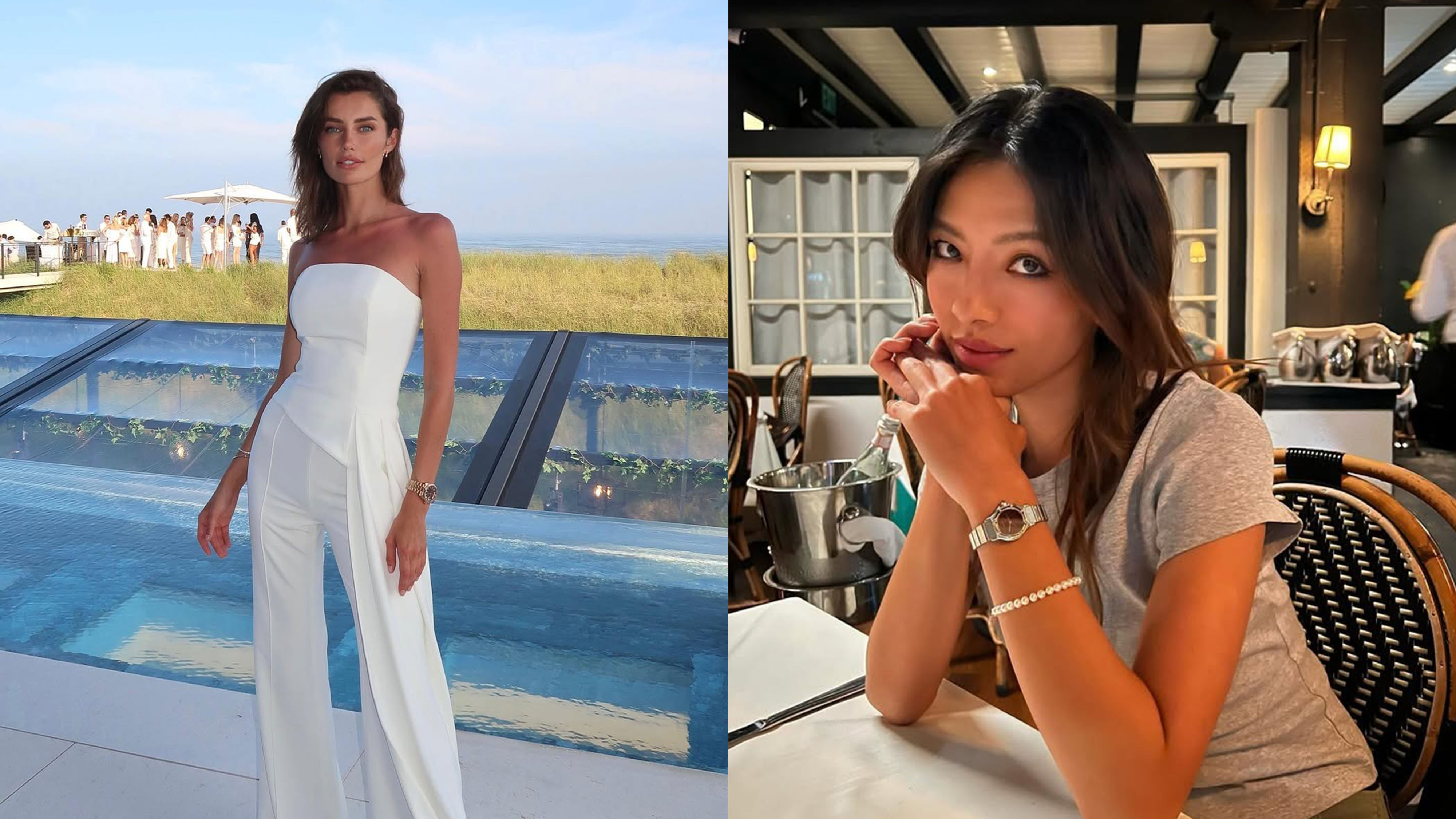 Rebecca Donaldson and Lily Muni He wearing watches.