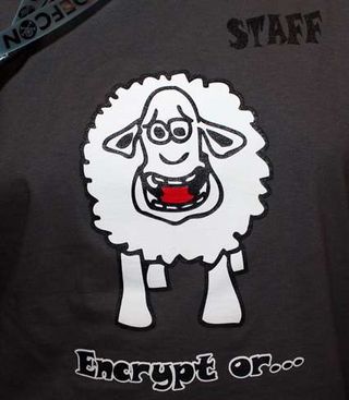 Wall of Sheep staff shirt