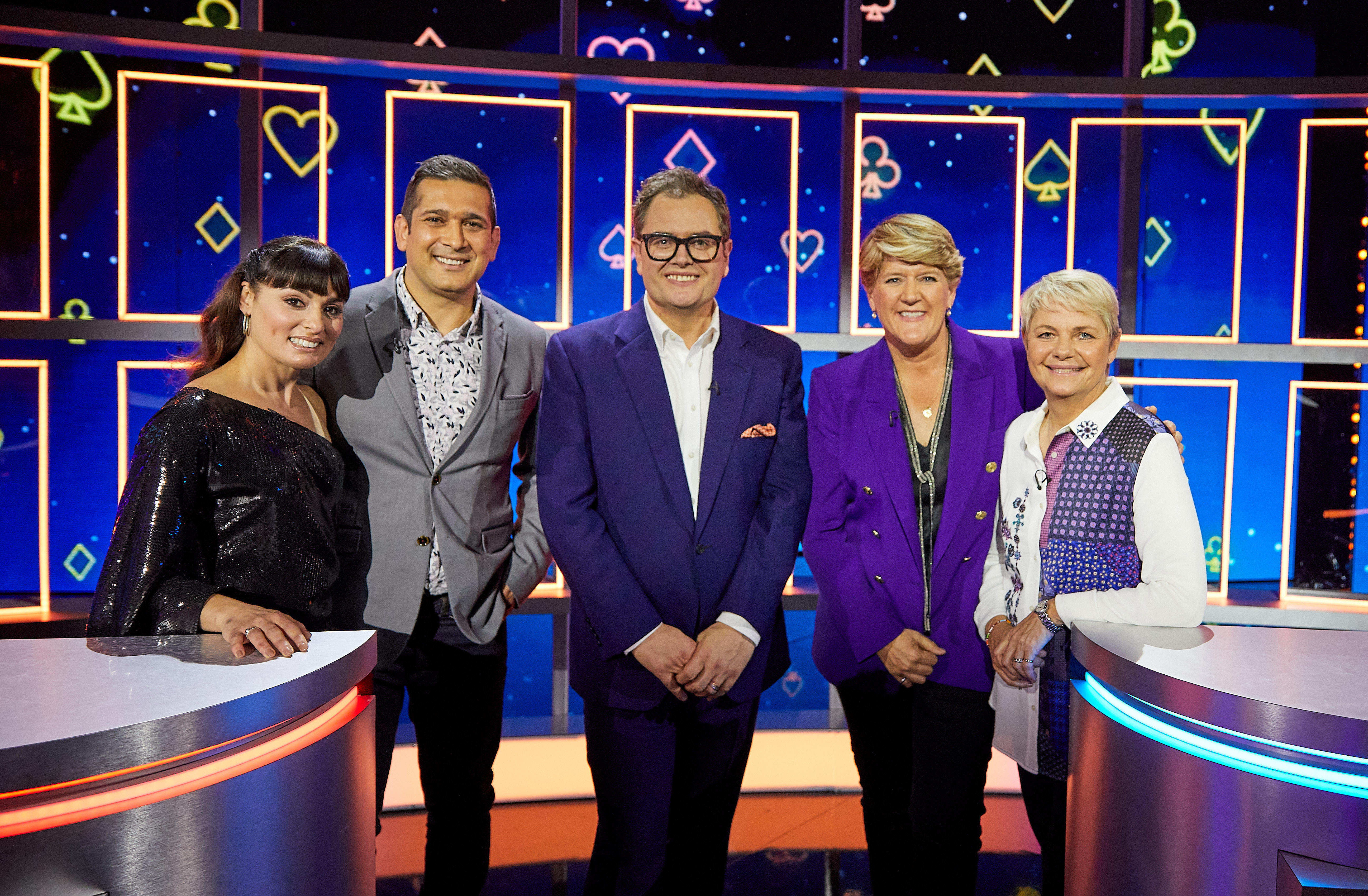 TV tonight Alan Carr and his guests.