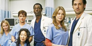 The early cast of Grey's Anatomy Izzie Cristina George Burke Meredith Grey Derek Shepherd ABC