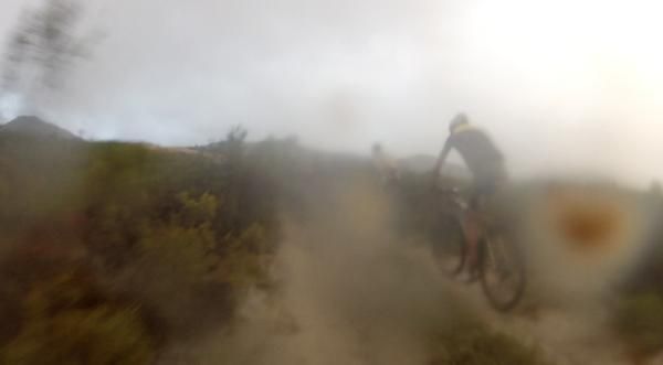 Rain rain rain and more rain on the climb