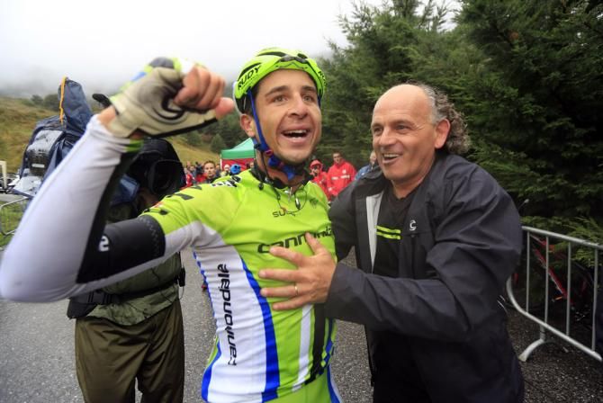 All smiles for Daniel Ratto (Cannondale) after the 23-year-old Italian won stage 14 at the Vuelta