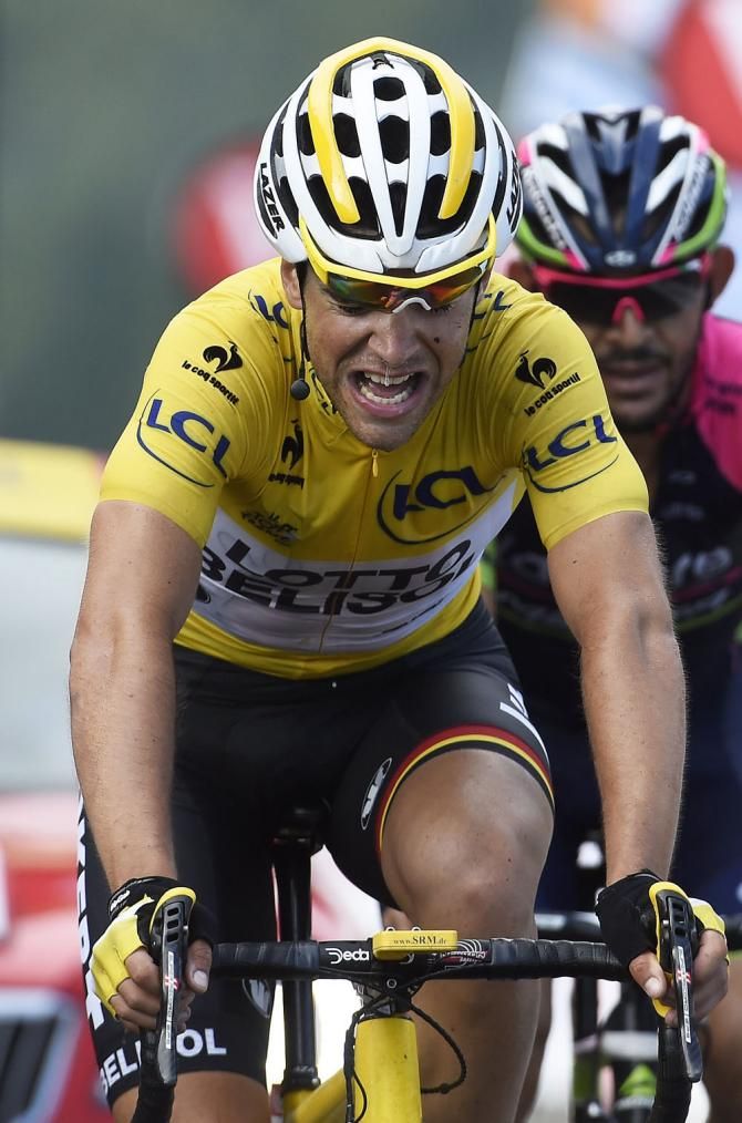 Tony Gallopin (Lotto Belisol) couldn't keep his yellow jersey