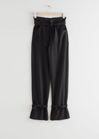 & Other Stories Belted Paperbag Waist Trousers - was £85, now £50