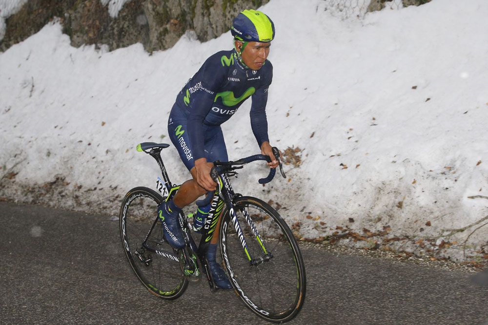 Nairo Quintana's attack dropped the rest