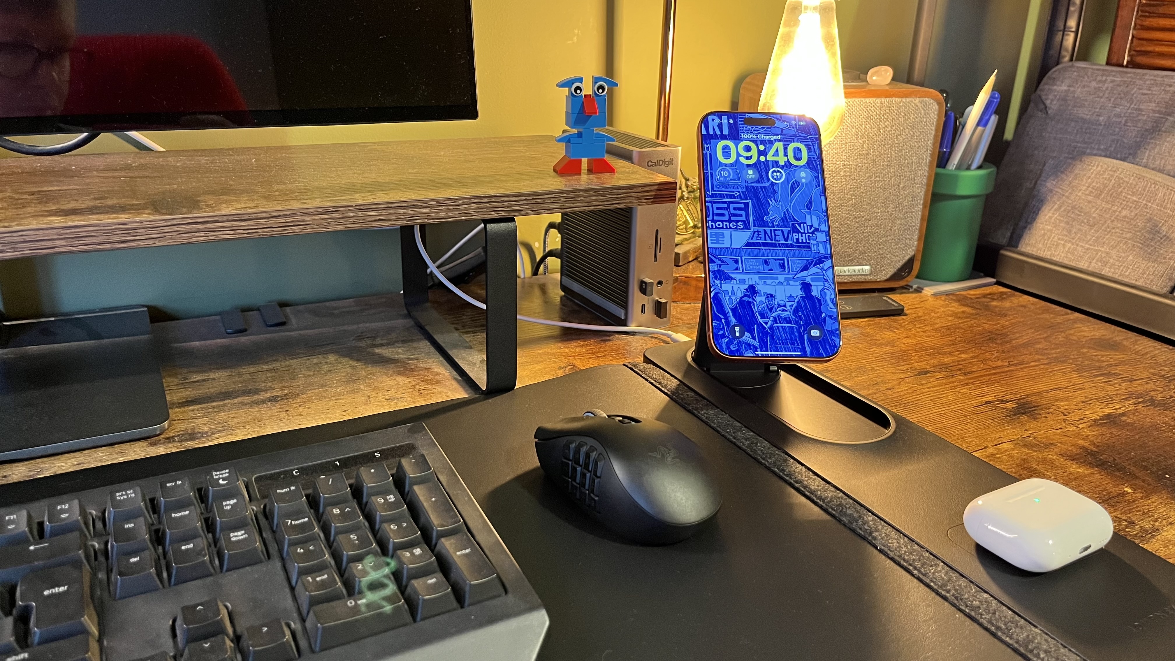 Journey ALTI LIFT desk mat on a wooden desk