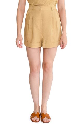 On the Road Linen Blend Shorts