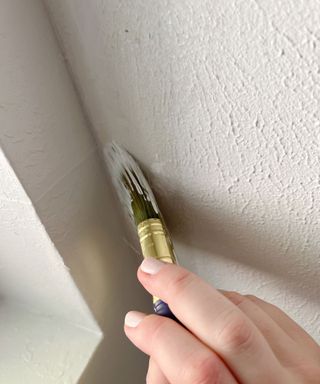 Painting a ceiling white