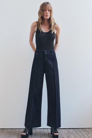 Zw Collection High Waist Wide Leg Jeans