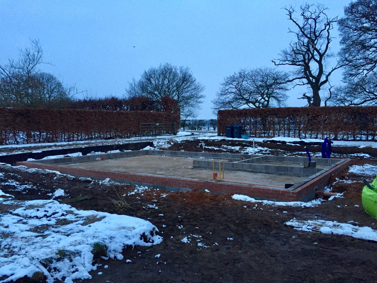 During: The groundworks and oversite