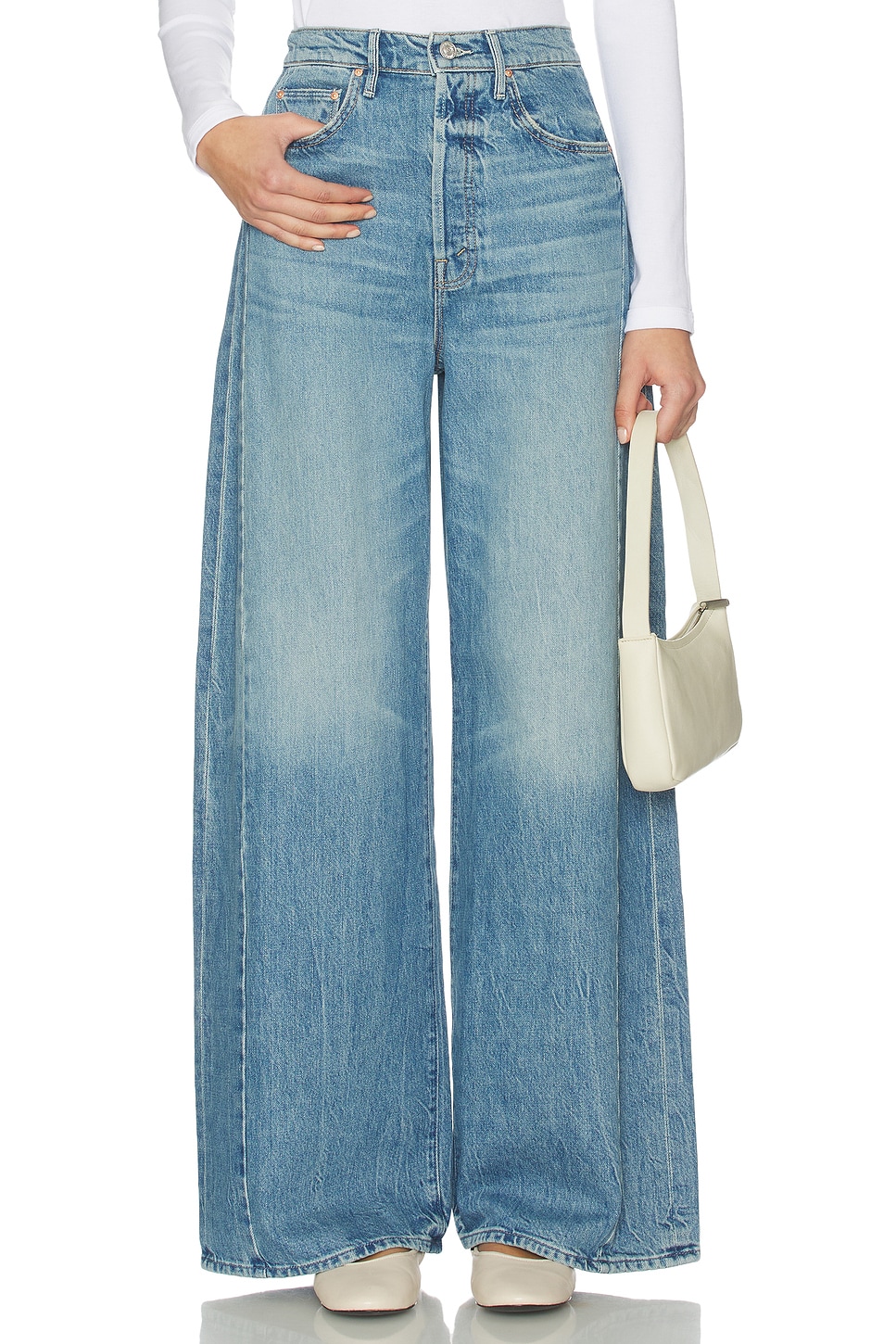 The Pipe-Dream Button Sneak Jeans