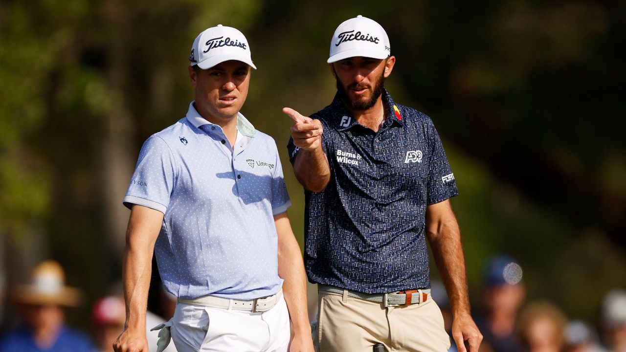 Justin Thomas and Max Homa playing together at the 2023 Players Championship