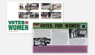 Votes for Women stamps for the Royal Mai
