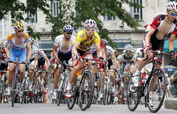 Ben Day (Fly V Australia) spent stage five comfortably at the front of the main pack.