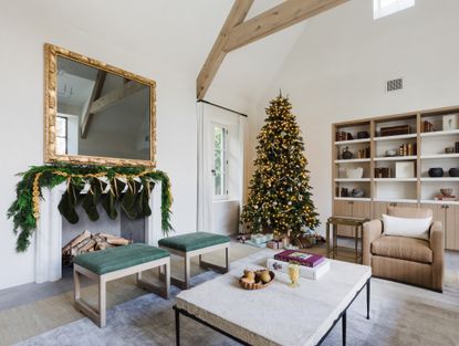 How can I make my house look Christmassy? Christmas living room by Marie Flanigan