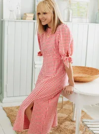 Pink Gingham Esme Midi Dress (£47.20) $80.00| Nobody's Child