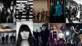a group of press pics of bands playing ArcTanGent