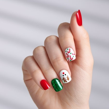 Kiss Impress Press on Nails Limited Edition Holiday Gift Set #12, 3-Pack, 90 Fake Nails