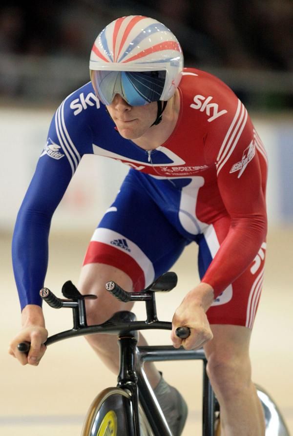 Ed Clancy (Great Britain) in the men's omnium 3,000m pursuit