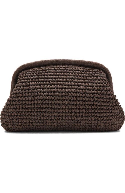 Natural Fiber Frame Clutch