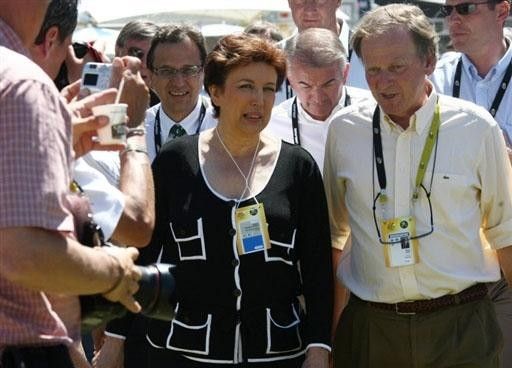 Power players: French Sports Minister Roselyne Bachelot-Narquin