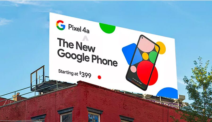 Pixel 4a billboard