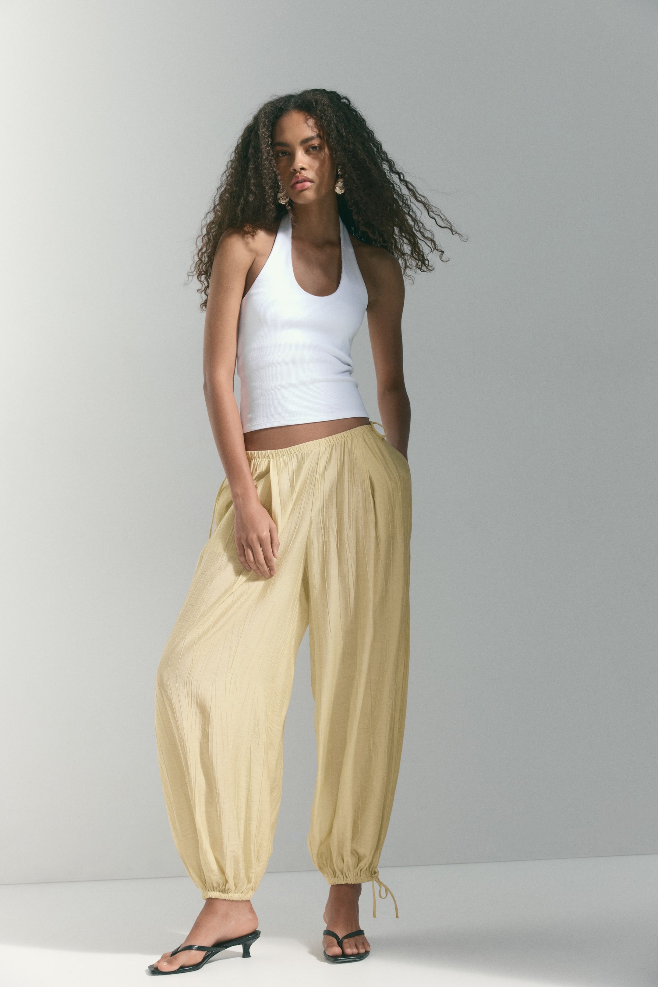 Balloon Drawstring Trousers
