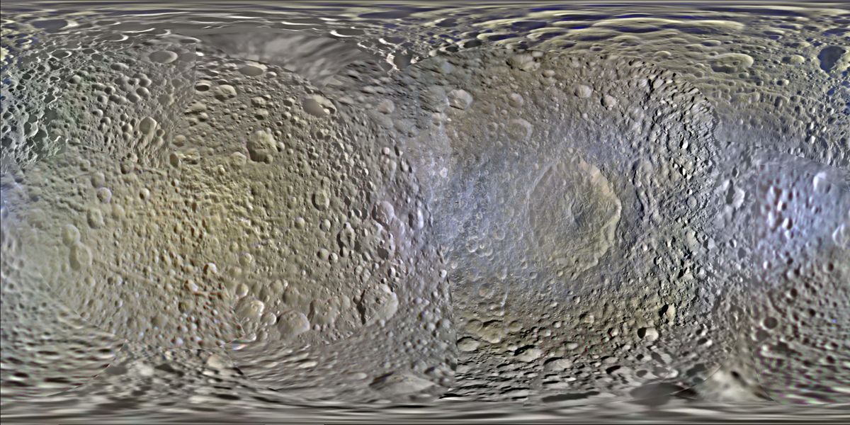 Photos Spectacular Color Maps Of Saturns Moons By Cassini Space 8175