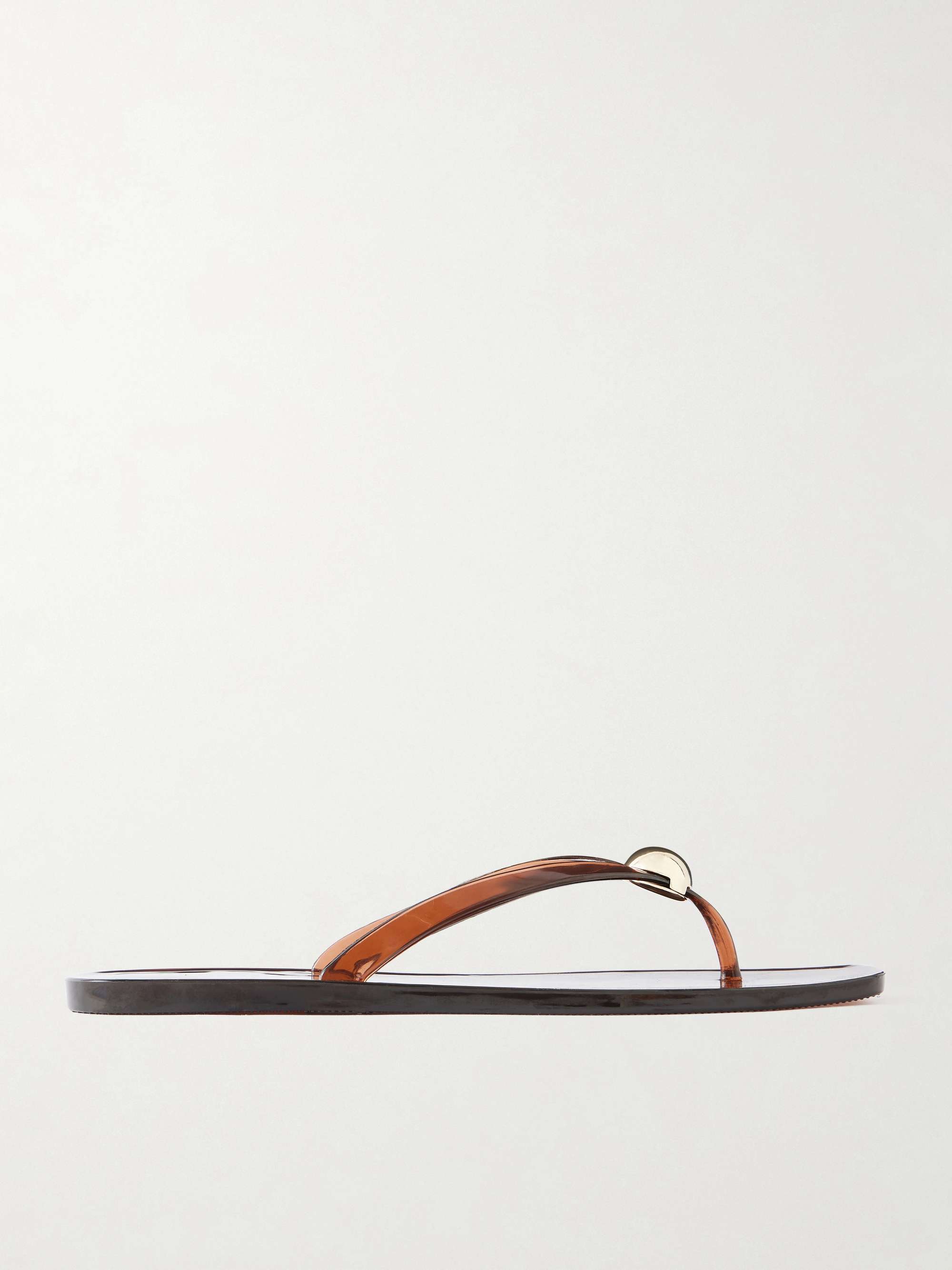 Jovie Embellished Pvc Thong Sandals