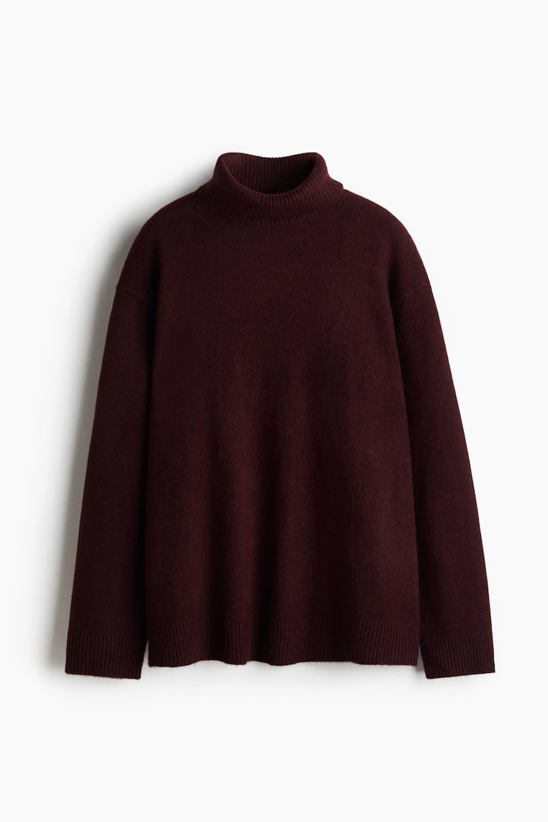 Loose-Fit Turtleneck Sweater