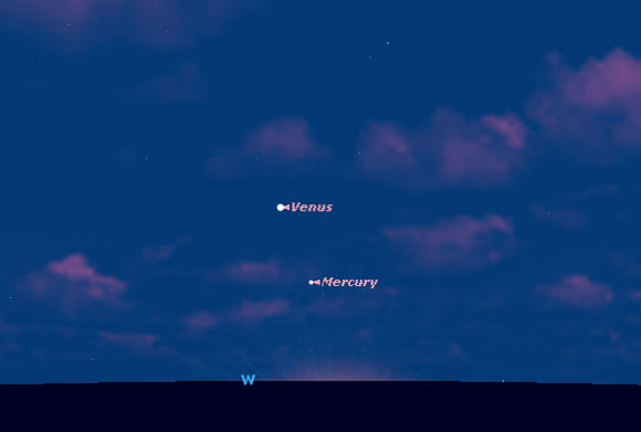 See Venus and Mercury Shine in Celestial Dance